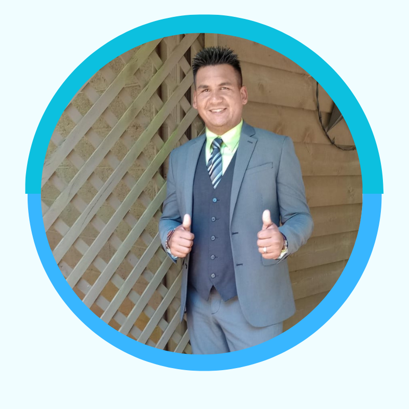 Foto de Perfil Linkedin Asistente virtual Minimalista Celeste